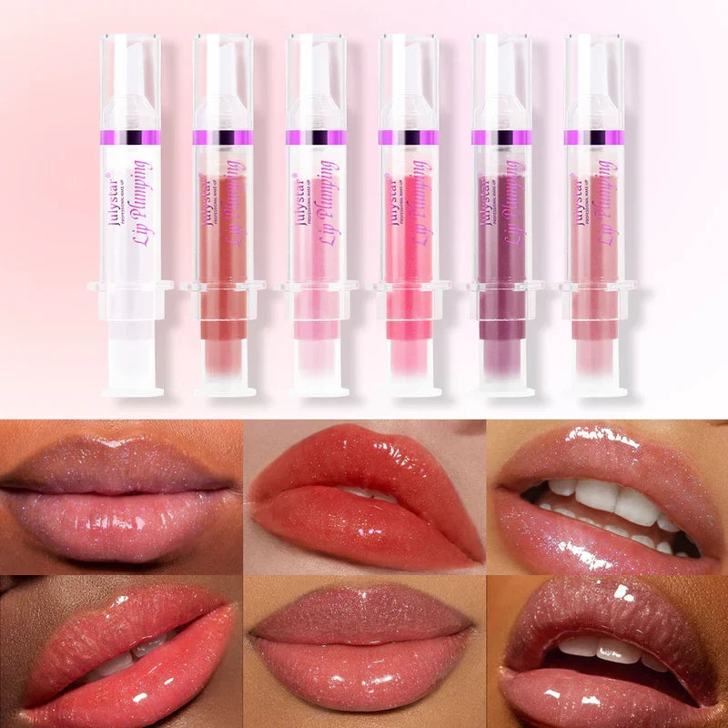 Lip Plumping Booster, Spicy Lip Plumping Oil, Ultra Hydrating Glossy Lip Plumper, Natural Fuller Lip Gloss For Girls Women