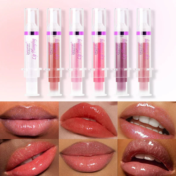 Lip Plumping Booster, Spicy Lip Plumping Oil, Ultra Hydrating Glossy Lip Plumper, Natural Fuller Lip Gloss For Girls Women