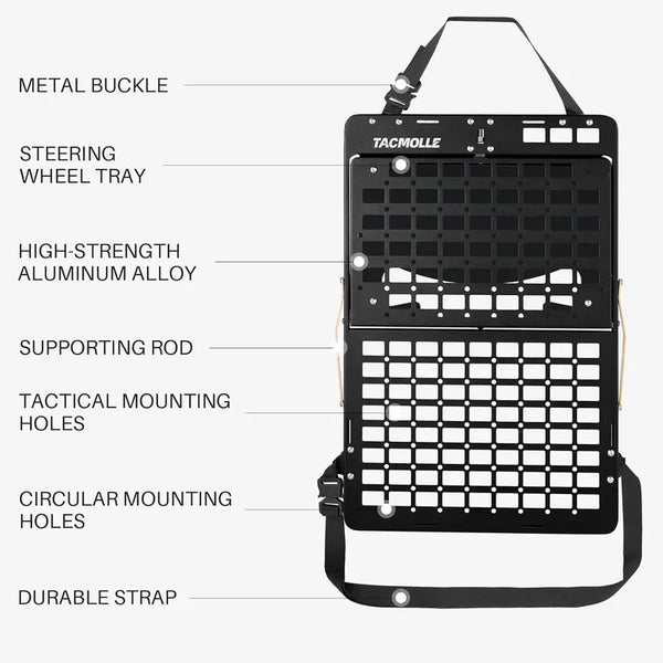 Tacmolle Innovative Dual-Tray Car Organizer