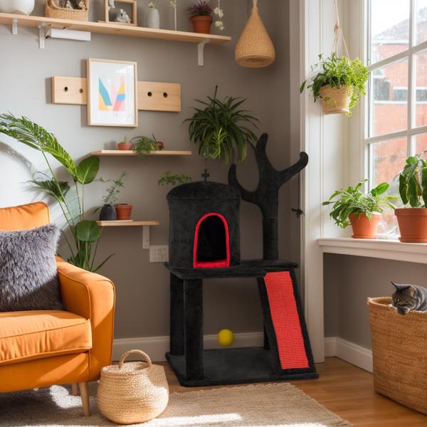 Gothic Cat Tree, Halloween Cat Tower Cat Tree
