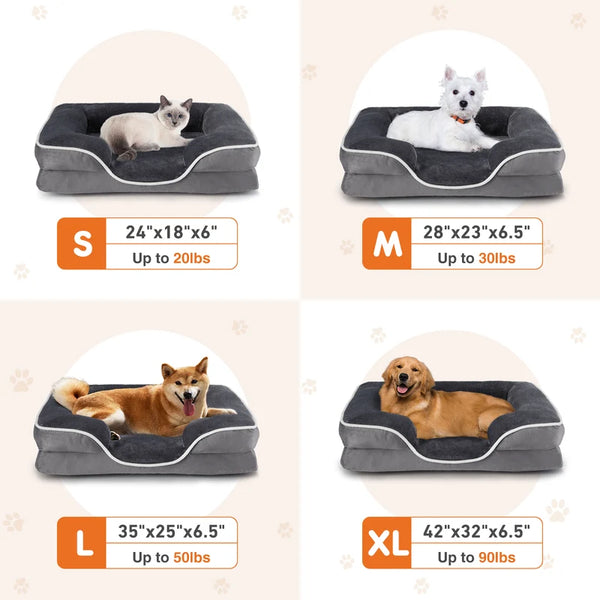 Memory Foam Pet Bed For Small Dogs & Cats