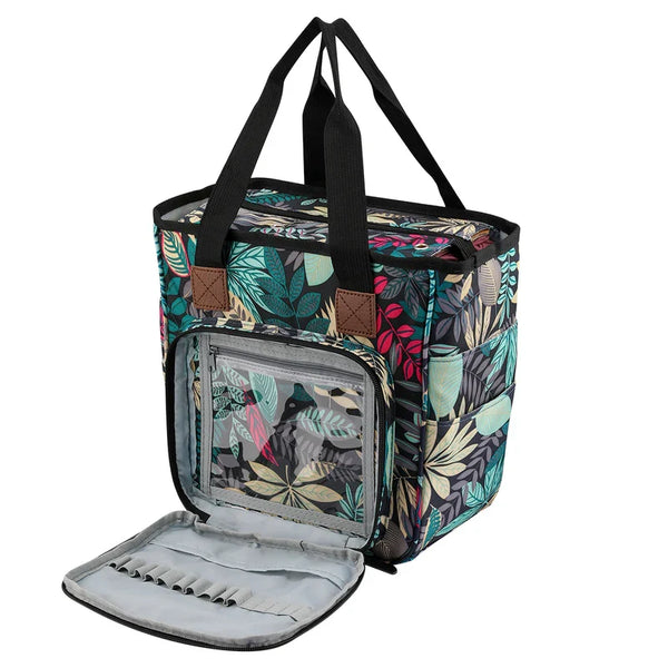 Woven supplies storage bag