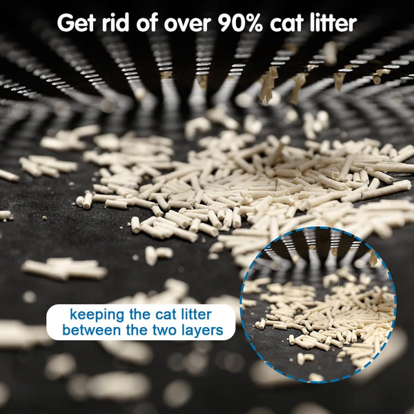Double Rice Grain Cat Litter Mat