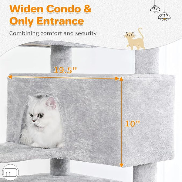 56-inch Pet Cat Tree For Indoor Cats