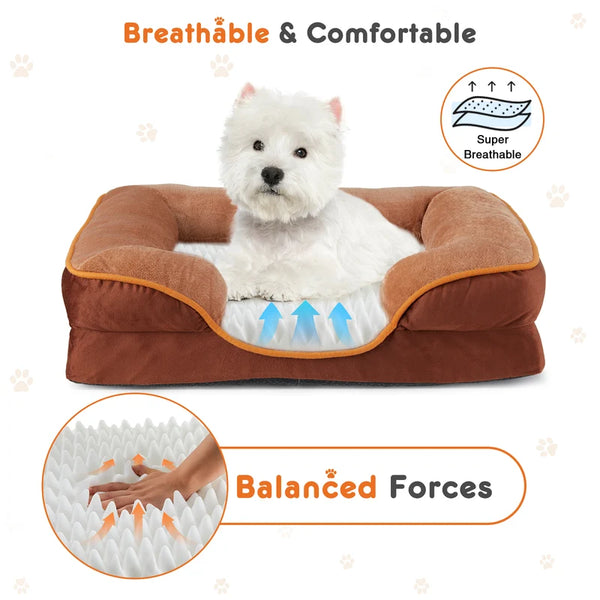 Memory Foam Pet Bed For Small Dogs & Cats