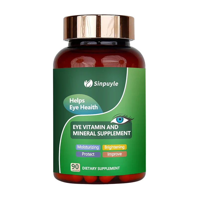 Halal Lutein Eye Health Vision Support Vitamin & Mineral Herbal Extract Lutein Supplement Capsules Lutein Capsules