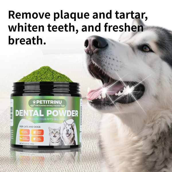 PETITRINU Natural Dental Powder For Cats And Dogs,