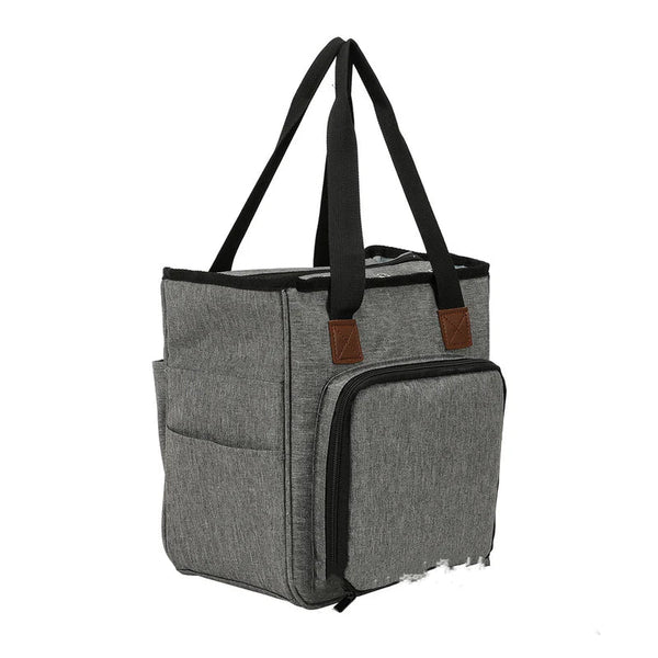 Woven supplies storage bag