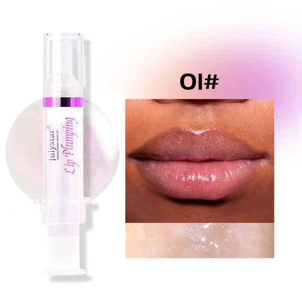 Lip Plumping Booster, Spicy Lip Plumping Oil, Ultra Hydrating Glossy Lip Plumper, Natural Fuller Lip Gloss For Girls Women