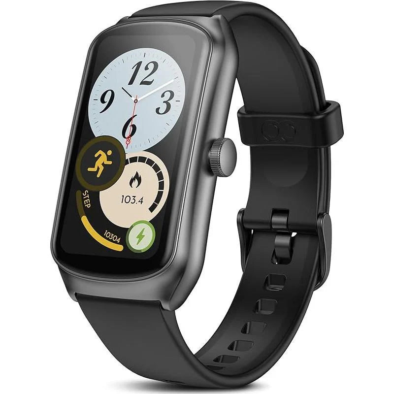 AMOLED Unisex Fitness Tracking Smartwatch With Heart Rate,