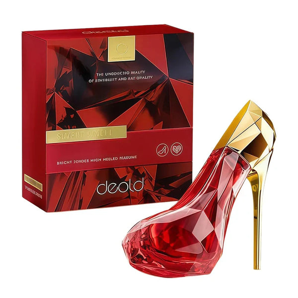 A Unique And Luxurious Red High-heeled Shoe Design