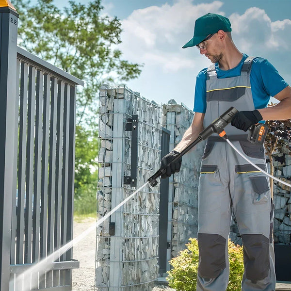 Cordless Pressure Washer, 652-PSI 1.0 GPM Portable Power Cleaner, Handheld High-Pressure Car Washer Gun With 4.0Ah Battery, Charger, 6-in-1 Nozzle, For Home/Floor Cleaning & Watering