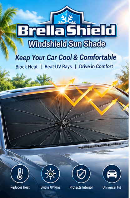 Car Windshield Sun Shade – UV & Heat Protection